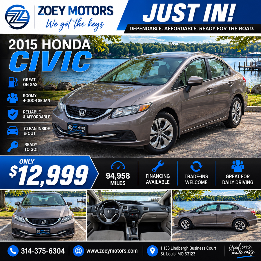 2015 HONDA CIVIC LX
